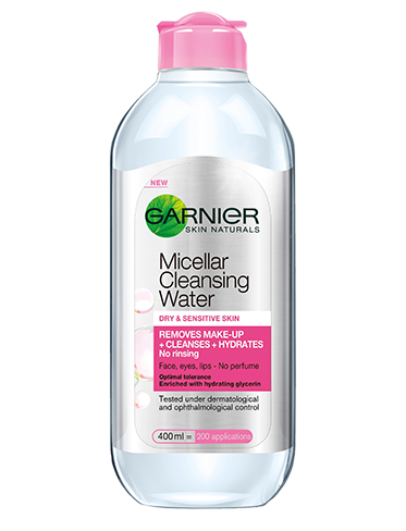 SkinActive Micellar Cleansing Water til tør og sensitiv hud
