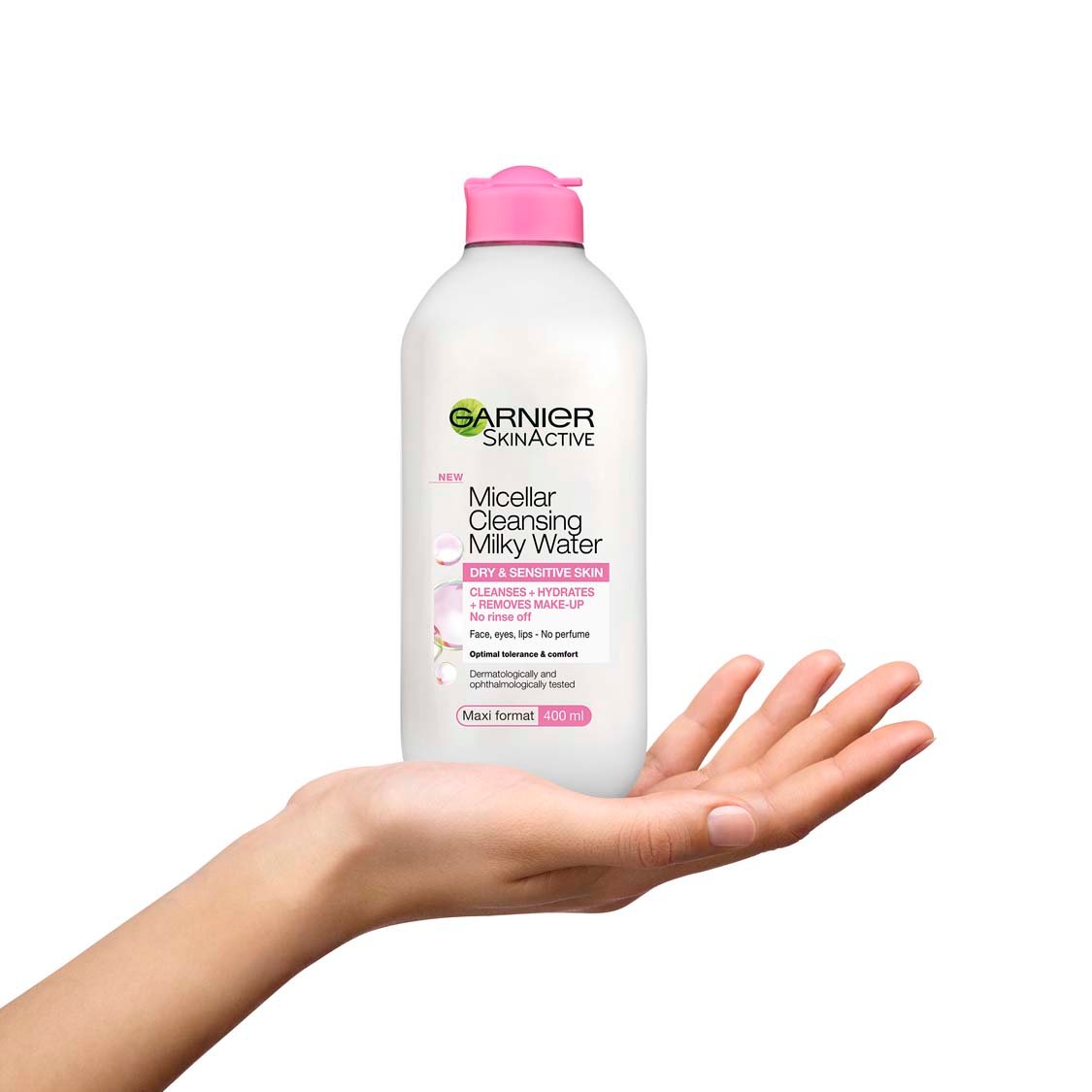 3600542137324 Garnier SkinActive Micellar Cleansing Milky Water 400ml Hand