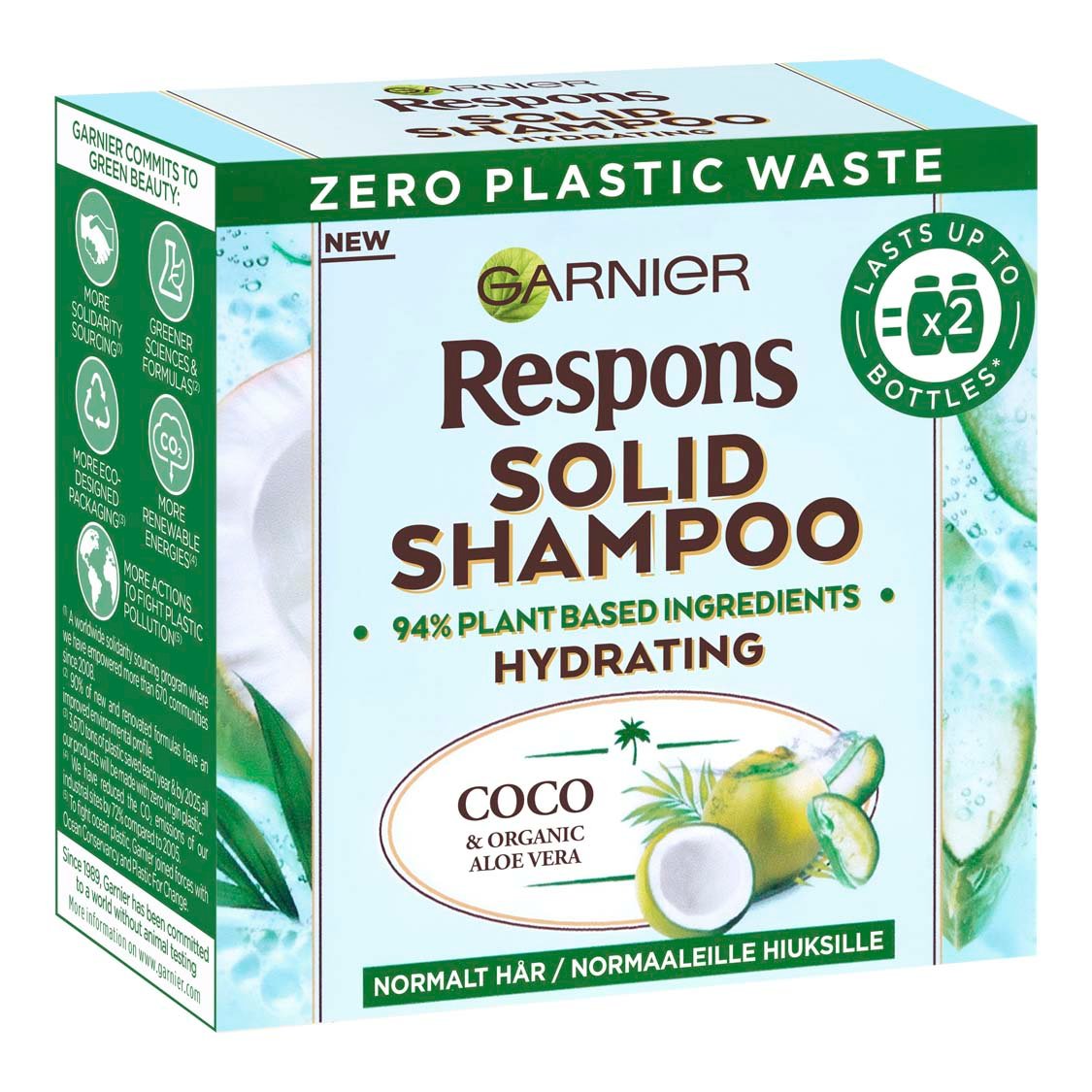 3600542374071 Garnier Respons Solid Shampoo Coconut Aloe Vera 60gr