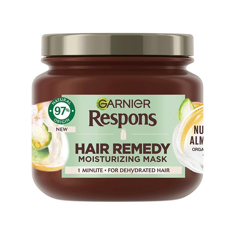 3600542166232 Garnier Respons Nourishing Almond Milk mask 300ml 373x488px desktop verso