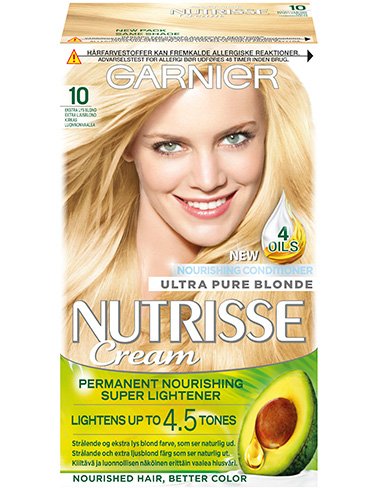 mesh pistol Udvidelse Garnier Nutrisse Cream 10.0 - Ekstra Lys Blond