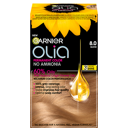 Olia Hightlights hårfarve blond 8.0